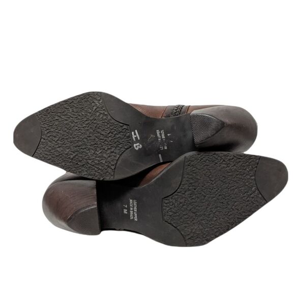 WHITE MOUNTAIN Floral Cutout Leather Western Boots 7 - Picture 5 of 10